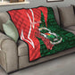 Personalized Burkina Faso Republic Day Quilt Bogolan Mudcloth - Coat Of Arms Design