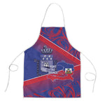 Port-au-Prince Afro-Haitians Apron Ayiti Map Pòtoprens Flag Color - African Pride