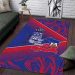 Port-au-Prince Afro-Haitians Area Rug Ayiti Map Pòtoprens Flag Color - African Pride