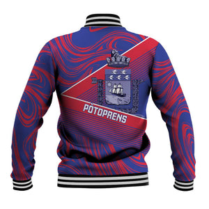 Port-au-Prince Afro-Haitians Baseball Jacket Ayiti Map Pòtoprens Flag Color - African Pride