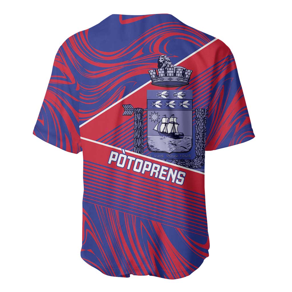 Port-au-Prince Afro-Haitians Baseball Jersey Ayiti Map Pòtoprens Flag Color LT14