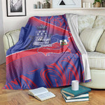 Port-au-Prince Afro-Haitians Blanket Ayiti Map Pòtoprens Flag Color - African Pride