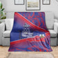 Port-au-Prince Afro-Haitians Blanket Ayiti Map Pòtoprens Flag Color - African Pride