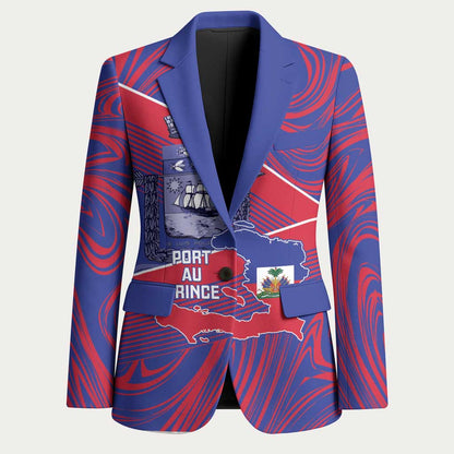 Port-au-Prince Afro-Haitians Blazer Ayiti Map Pòtoprens Flag Color - African Pride