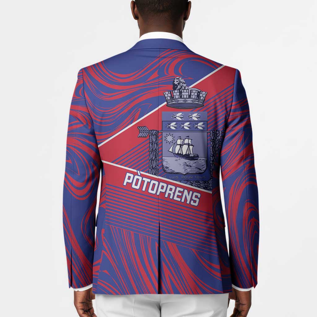 Port-au-Prince Afro-Haitians Blazer Ayiti Map Pòtoprens Flag Color - African Pride