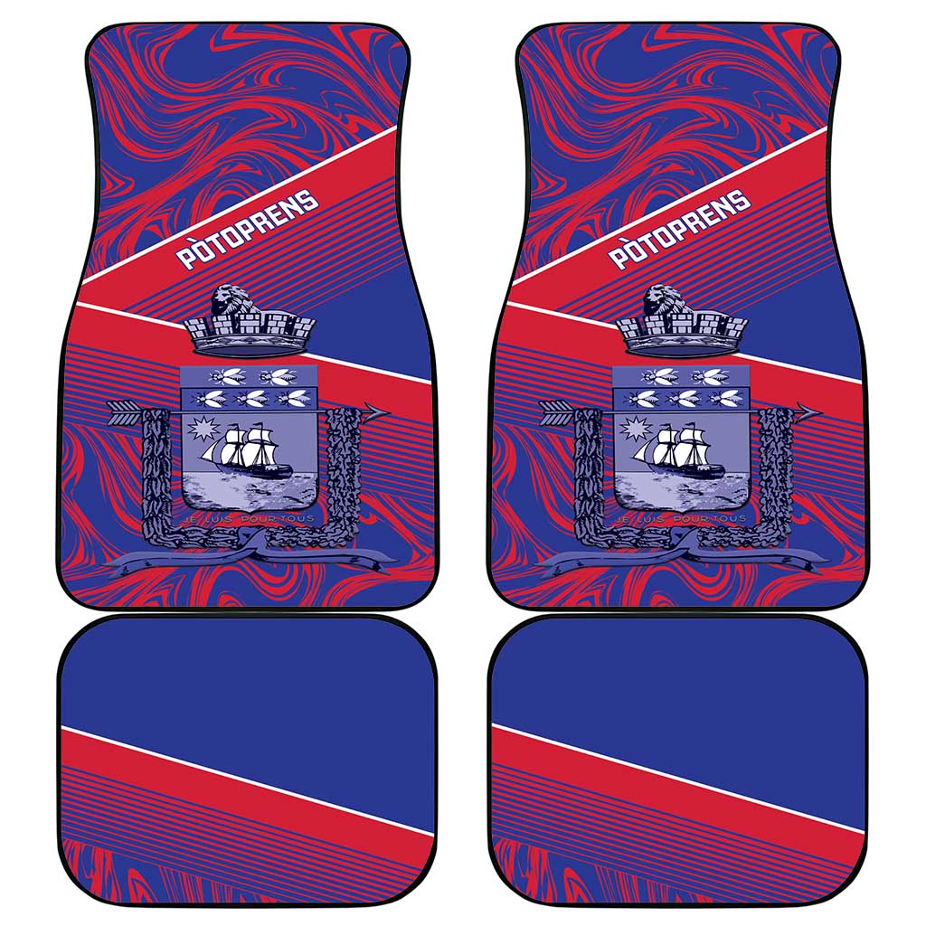 Port-au-Prince Afro-Haitians Car Mats Ayiti Map Pòtoprens Flag Color - African Pride