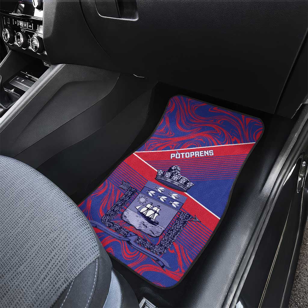 Port-au-Prince Afro-Haitians Car Mats Ayiti Map Pòtoprens Flag Color - African Pride