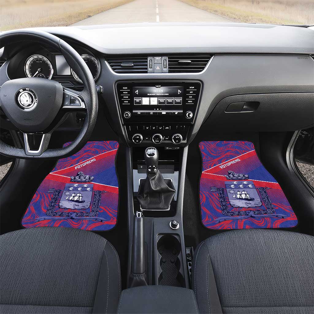 Port-au-Prince Afro-Haitians Car Mats Ayiti Map Pòtoprens Flag Color - African Pride