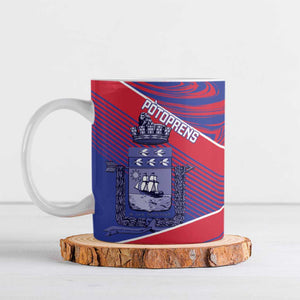 Port-au-Prince Afro-Haitians Ceramic Mug Ayiti Map Pòtoprens Flag Color - African Pride