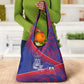 Port-au-Prince Afro-Haitians Grocery Bag Ayiti Map Pòtoprens Flag Color - African Pride