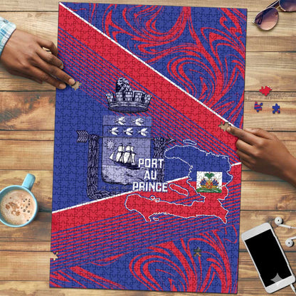 Port-au-Prince Afro-Haitians Puzzle Ayiti Map Pòtoprens Flag Color - African Pride