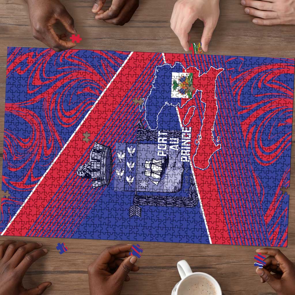 Port-au-Prince Afro-Haitians Puzzle Ayiti Map Pòtoprens Flag Color - African Pride
