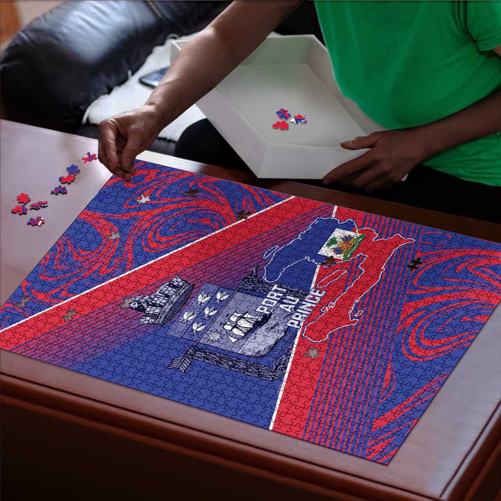 Port-au-Prince Afro-Haitians Puzzle Ayiti Map Pòtoprens Flag Color - African Pride