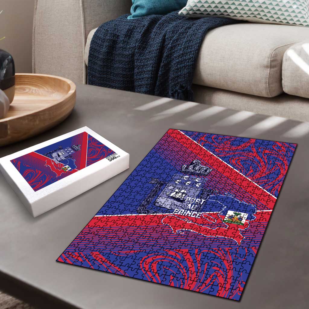 Port-au-Prince Afro-Haitians Puzzle Ayiti Map Pòtoprens Flag Color - African Pride