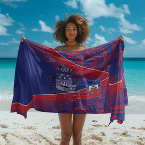 Port-au-Prince Afro-Haitians Sarong Ayiti Map Pòtoprens Flag Color - African Pride