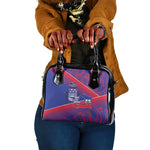 Port-au-Prince Afro-Haitians Shoulder Handbag Ayiti Map Pòtoprens Flag Color - African Pride