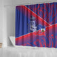 Port-au-Prince Afro-Haitians Shower Curtain Ayiti Map Pòtoprens Flag Color - African Pride