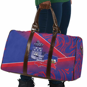 Port-au-Prince Afro-Haitians Travel Bag Ayiti Map Pòtoprens Flag Color - African Pride
