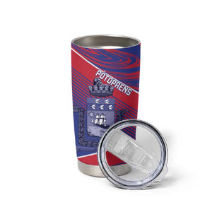 Port-au-Prince Afro-Haitians Tumbler Cup Ayiti Map Pòtoprens Flag Color - African Pride