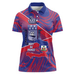 Port-au-Prince Afro-Haitians Women Polo Shirt Ayiti Map Pòtoprens Flag Color LT14