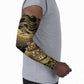Port-au-Prince Afro-Haitians Arm Sleeves Ayiti Map Pòtoprens Gold Color - African Pride