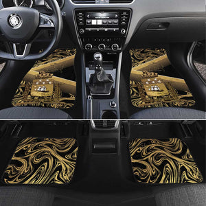 Port-au-Prince Afro-Haitians Car Mats Ayiti Map Pòtoprens Gold Color - African Pride