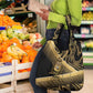 Port-au-Prince Afro-Haitians Grocery Bag Ayiti Map Pòtoprens Gold Color - African Pride