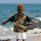 Port-au-Prince Afro-Haitians Kid Hawaiian Shirt Ayiti Map Pòtoprens Gold Color LT14