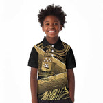 Port-au-Prince Afro-Haitians Kid Polo Shirt Ayiti Map Pòtoprens Gold Color LT14