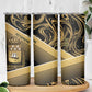 Port-au-Prince Afro-Haitians Skinny Tumbler Ayiti Map Pòtoprens Gold Color - African Pride