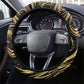 Port-au-Prince Afro-Haitians Steering Wheel Cover Ayiti Map Pòtoprens Gold Color - African Pride