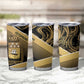 Port-au-Prince Afro-Haitians Tumbler Cup Ayiti Map Pòtoprens Gold Color - African Pride