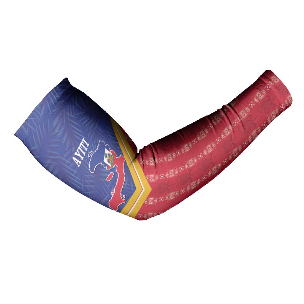 Afro-Haitians Arm Sleeves Proud Ayiti Veve Vodou Royal Palm Leaves - African Pride