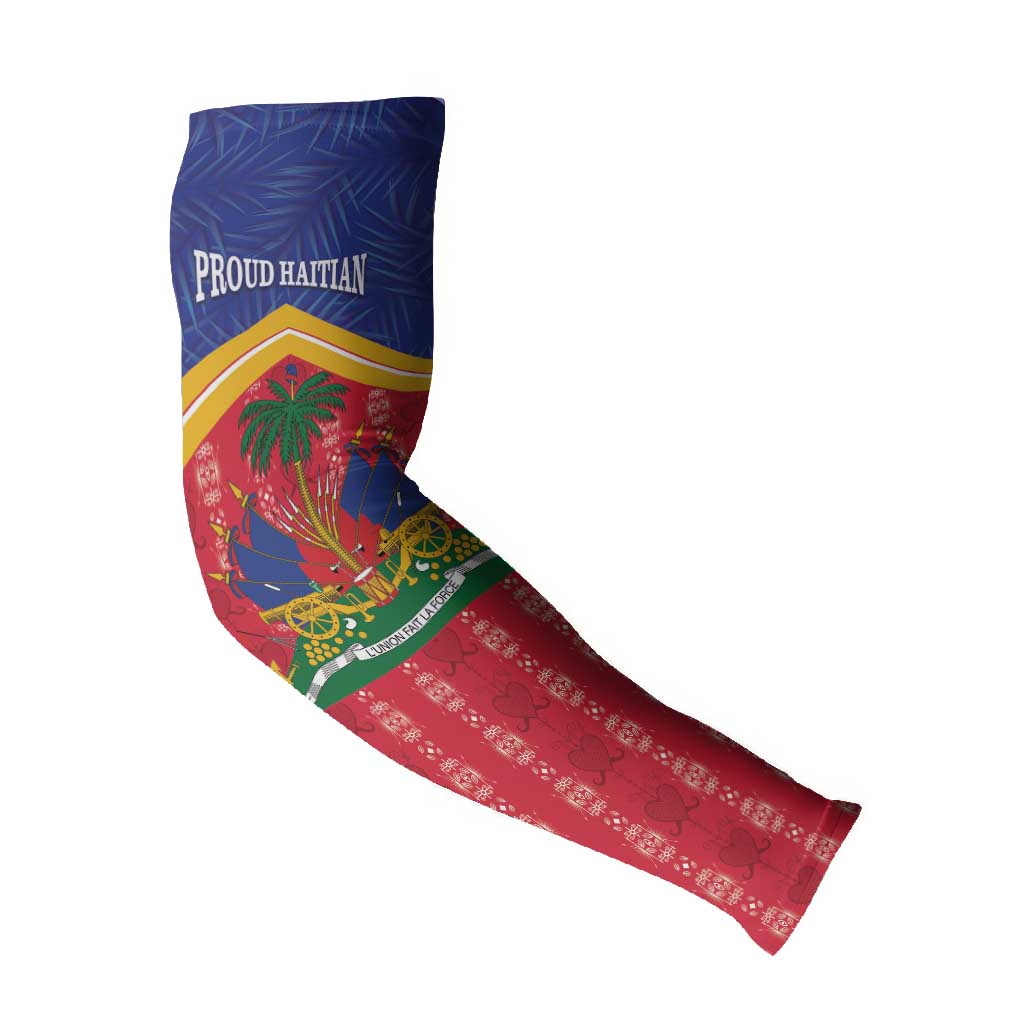 Afro-Haitians Arm Sleeves Proud Ayiti Veve Vodou Royal Palm Leaves - African Pride