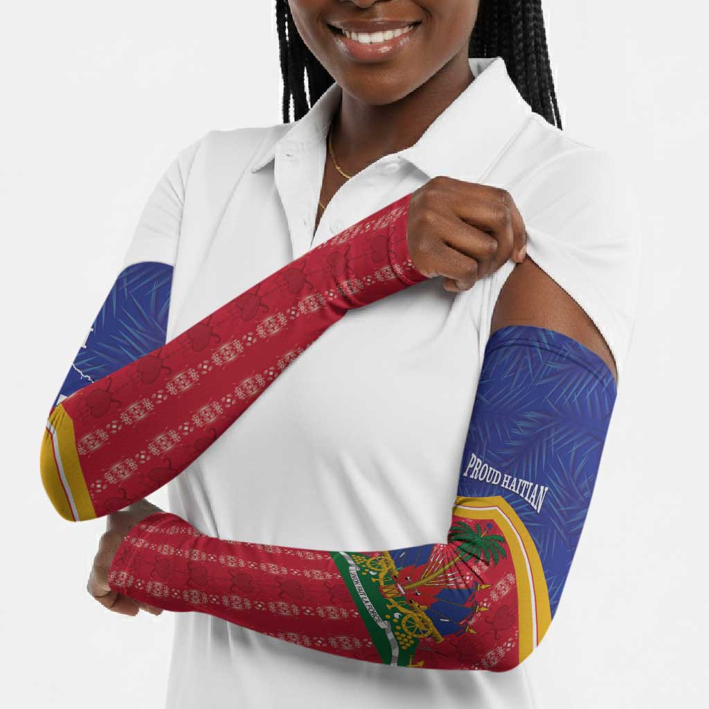Afro-Haitians Arm Sleeves Proud Ayiti Veve Vodou Royal Palm Leaves - African Pride
