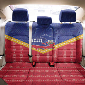 Afro-Haitians Back Car Seat Cover Proud Ayiti Veve Vodou Royal Palm Leaves - undefined