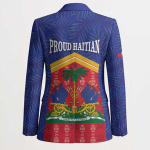 Afro-Haitians Blazer Proud Ayiti Veve Vodou Royal Palm Leaves - African Pride