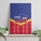 Afro-Haitians Canvas Wall Art Proud Ayiti Veve Vodou Royal Palm Leaves - African Pride