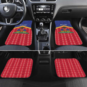 Afro-Haitians Car Mats Proud Ayiti Veve Vodou Royal Palm Leaves - African Pride