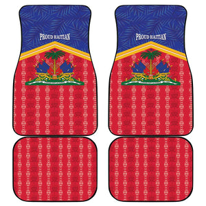 Afro-Haitians Car Mats Proud Ayiti Veve Vodou Royal Palm Leaves - African Pride