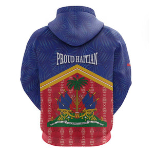 Afro-Haitians Hoodie Proud Ayiti Veve Vodou Royal Palm Leaves - African Pride