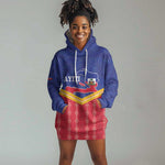 Afro-Haitians Hoodie Dress Proud Ayiti Veve Vodou Royal Palm Leaves - African Pride