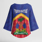 Afro-Haitians Kimono Sleeve Blouse Proud Ayiti Veve Vodou Royal Palm Leaves - African Pride