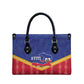 Afro-Haitians Leather Bag Proud Ayiti Veve Vodou Royal Palm Leaves - African Pride