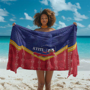 Afro-Haitians Sarong Proud Ayiti Veve Vodou Royal Palm Leaves - African Pride