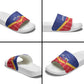Afro-Haitians Slide Sandals Proud Ayiti Veve Vodou Royal Palm Leaves - African Pride