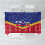 Afro-Haitians Tablecloth Proud Ayiti Veve Vodou Royal Palm Leaves - African Pride