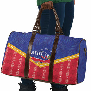 Afro-Haitians Travel Bag Proud Ayiti Veve Vodou Royal Palm Leaves - African Pride