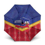 Afro-Haitians Umbrella Proud Ayiti Veve Vodou Royal Palm Leaves - African Pride