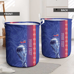 Custom Afro-Haiti Football Laundry Basket 2026 Grenadye Alaso Blue Version - African Pride